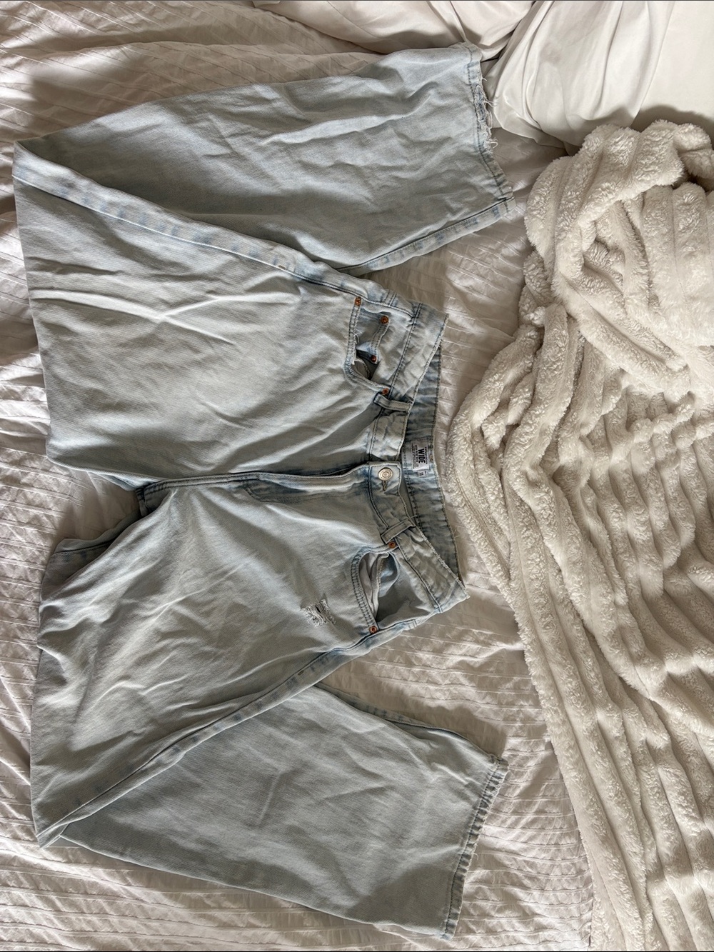 Urban Planet Light Wash Denim Shorts